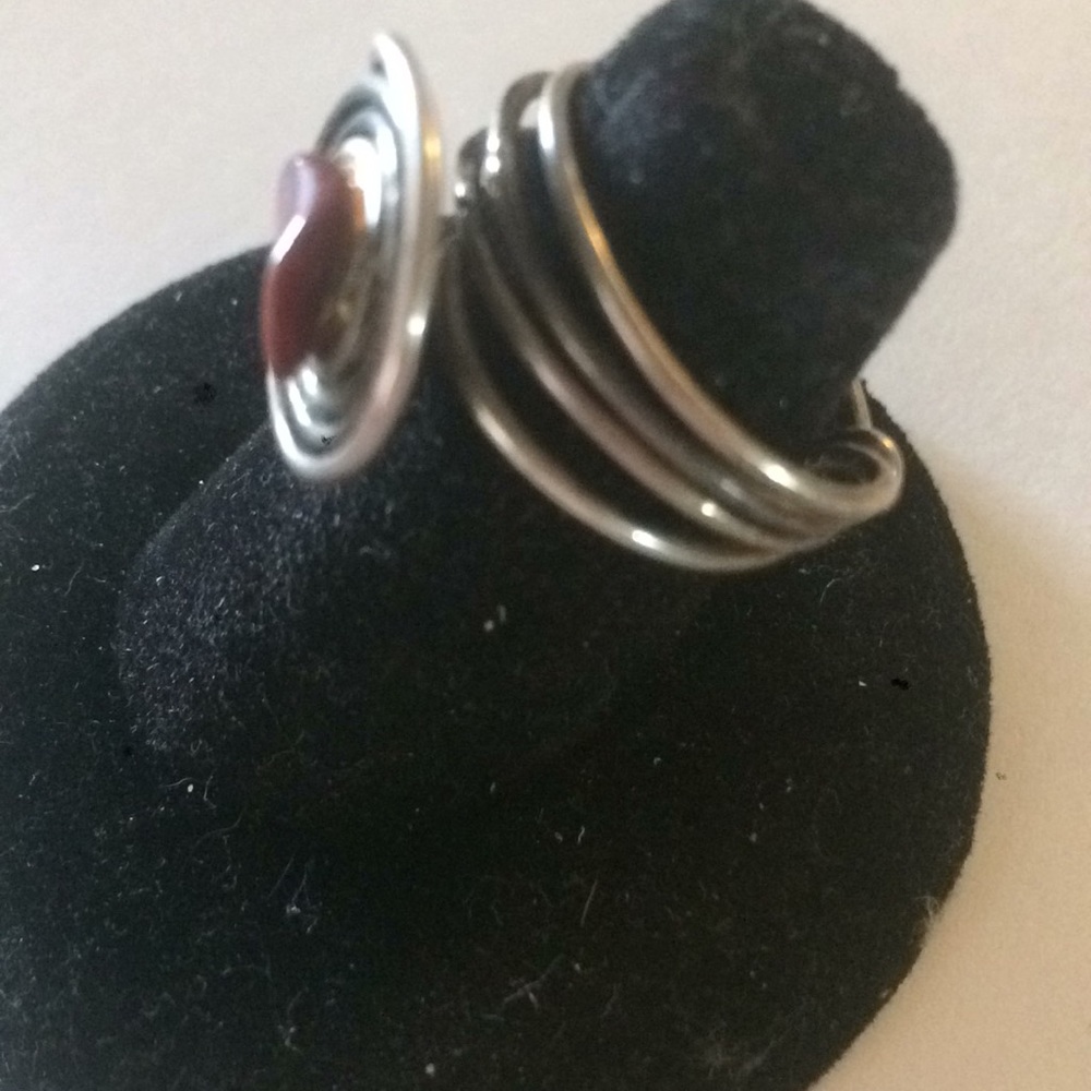 🧡Unique Silver Coil Ring - Picture 2 of 5